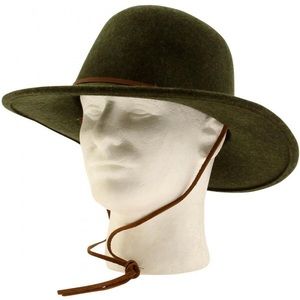Brixton dark olive green Tiller felt hat men/women